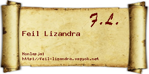 Feil Lizandra névjegykártya